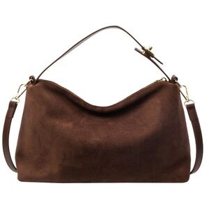 Suede Purses Fashion Slouchy Shoulder Bag Retro Crescent Suede Hobo new